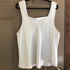 ⭐️4/$25 Plus Size Bright White Sexy Tank Top